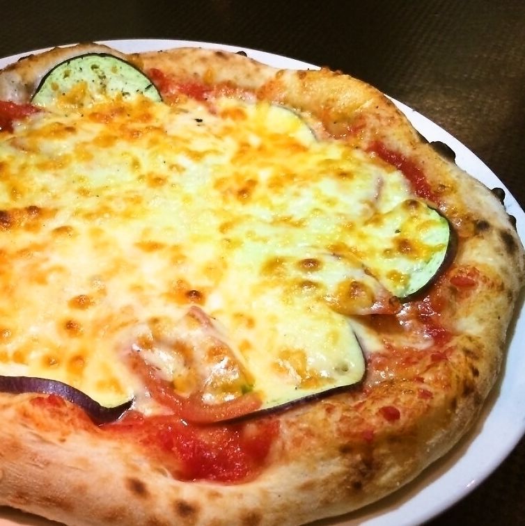 ナスとトマトの自家製アンチョビのPizza（1500yen）