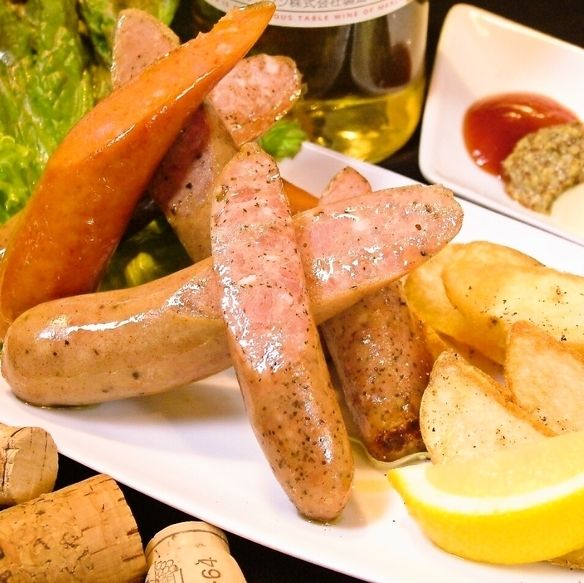 3種のソーセージ盛り合わせ