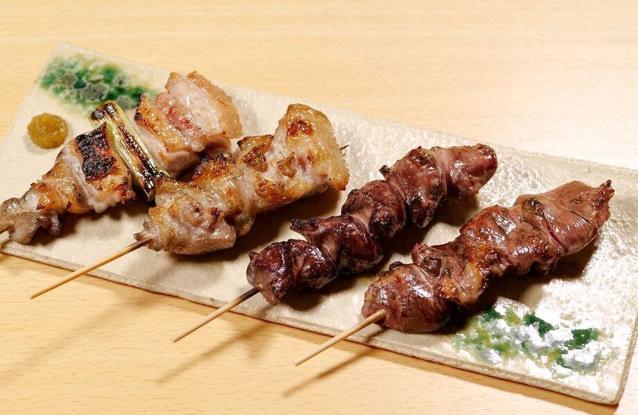 炭火焼き鳥４本盛