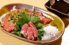 鶏レバーのたたき