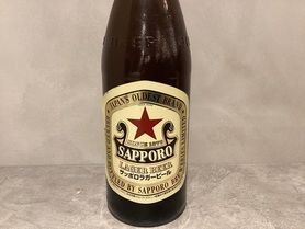 瓶ビール　(サッポロラガー赤星　中瓶)