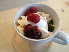 白玉クリームあんみつ