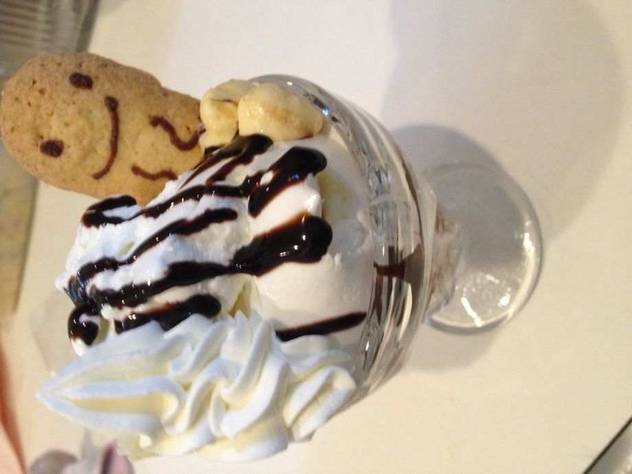 ミニパフェ チョコソース