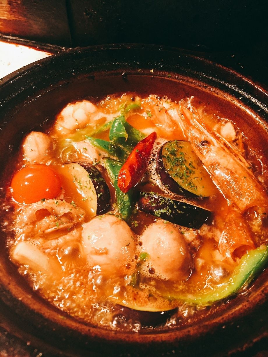 海老のアヒージョ