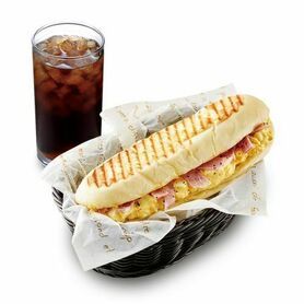 サブスク会員限定ハム＆たまご＋アイスコーヒーL