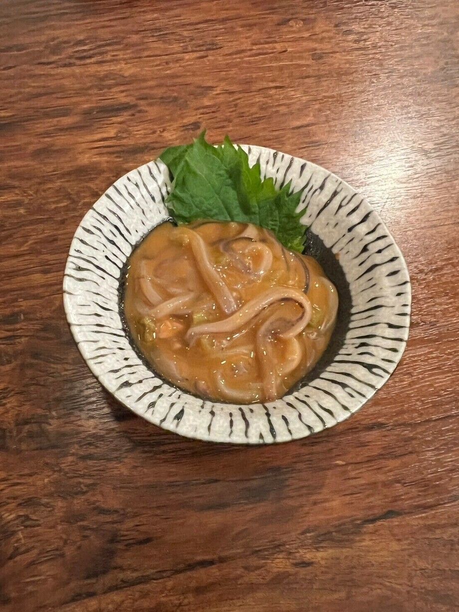 いかウニ酒盗和え