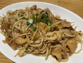 豚バラともやしの辛味噌炒め