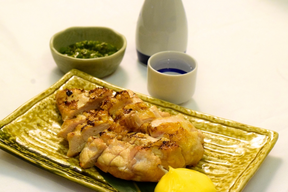 若鶏もも一枚揚げ　おろしポン酢