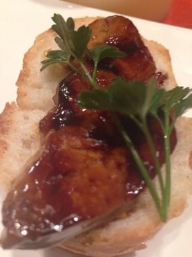 フォアグラの炙り焼き