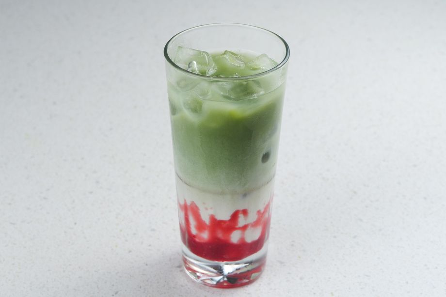 極上抹茶いちごミルク　ice