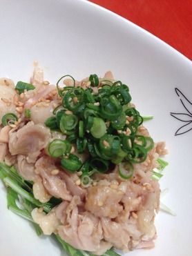 鶏はらみ湯引き