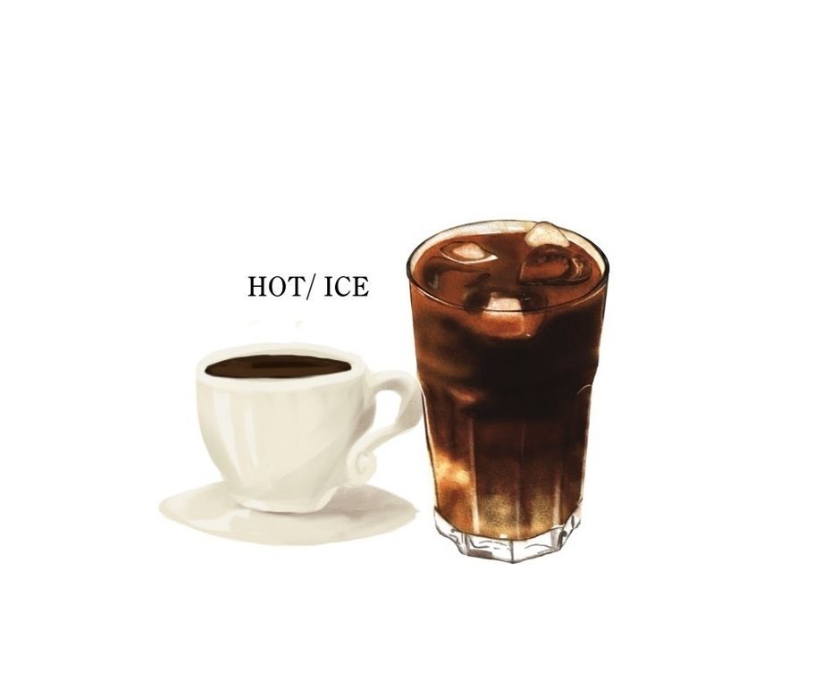 ブラックコーヒー　hot／ice