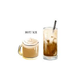 カフェラテ　hot