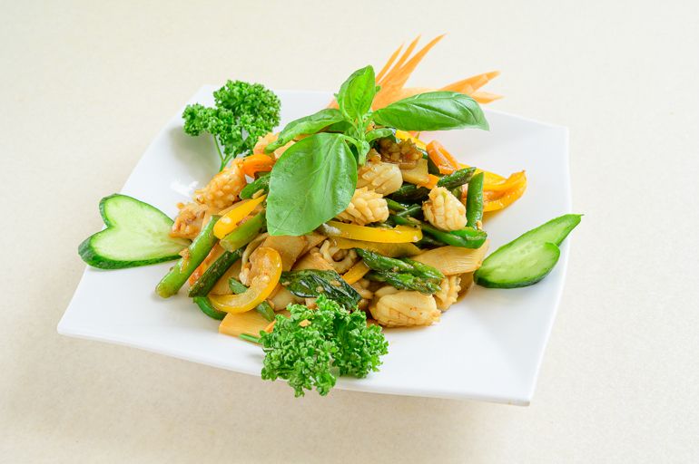 いかバジル炒め