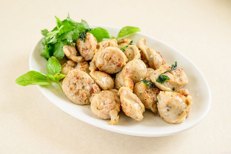 バジルチキン炒め Basil chiken itame 