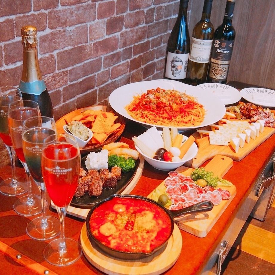 平日限定！女子会限定！時間無制限コース！フード＋デザート＋飲み放題付