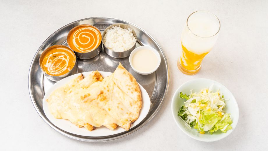 大人気チーズナン弁当（カレー2種）/Popular!Cheese Naan Bento(2curry)