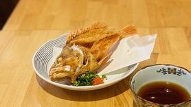 絶品ホゴの丸ごと姿揚げ