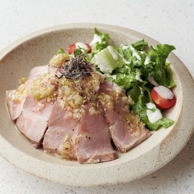 ワンプレート　炙り豚　ネギ塩