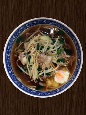 肉ニラ炒めラーメン