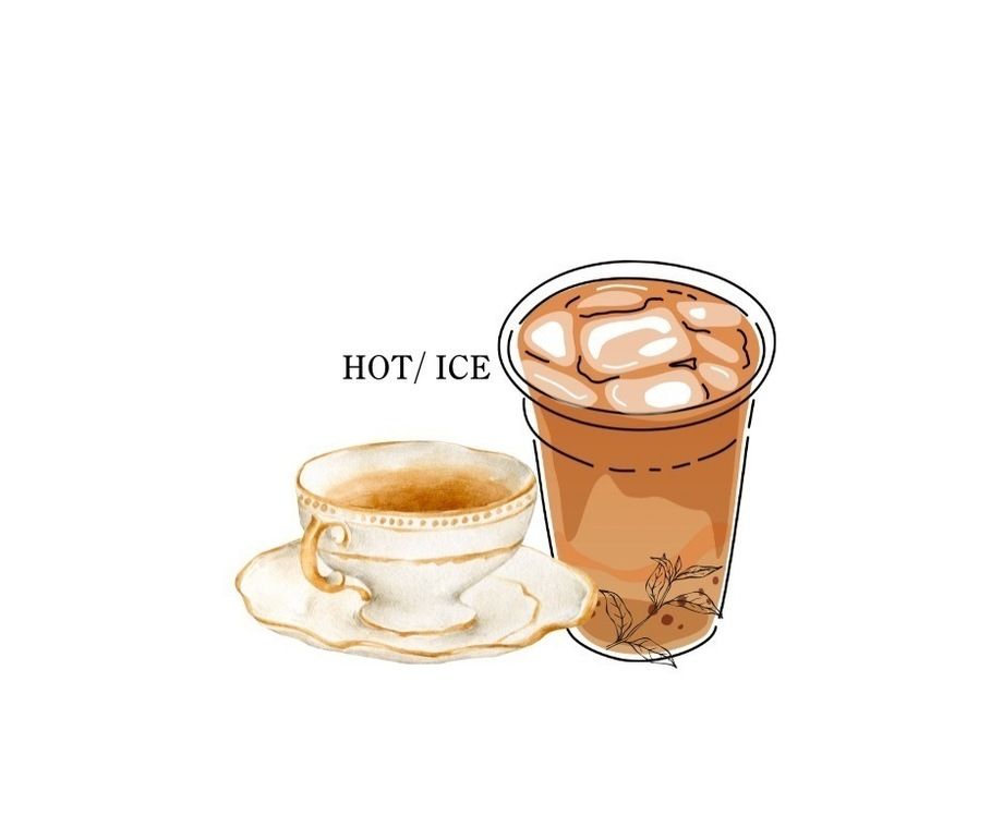紅茶ラテ　hot／ice