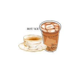 紅茶ラテ　hot／ice