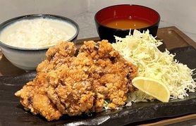 【みそ汁・ご飯付き】漁師のからあげ定食(3個)