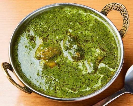 チキンほうれん草カレー＋ナン又はライスセットChicken Sag Curry　Set