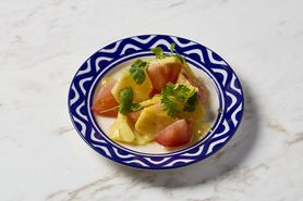 パインとトマトとパクチーのマリネ