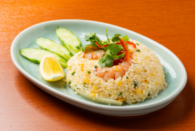カオパックン ข้าวผัดกุ้ง エビ入りあっさりチャーハン　辛さ0