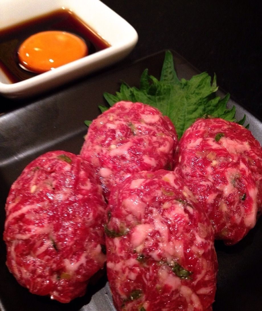 牛つくねの月見ダレ