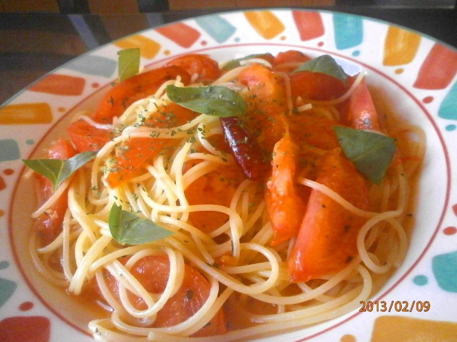 フレッシュトマトのスパゲティ