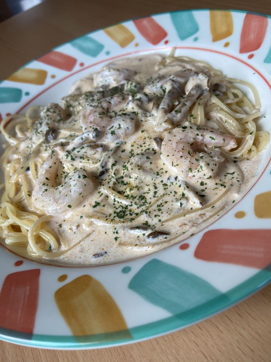 小エビのクリームスパゲティ