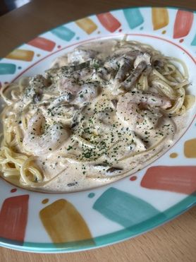 小エビのクリームスパゲティ