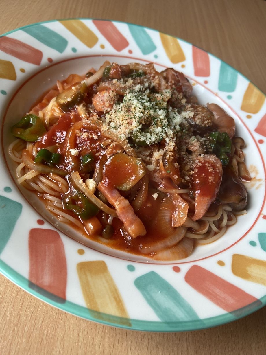 ナポリタンのスパゲティ