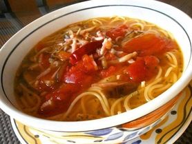 トマトのスープスパゲティ