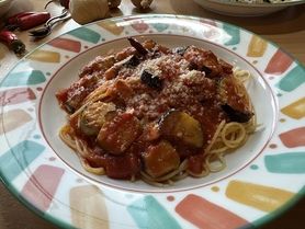 ナスのトマトソース