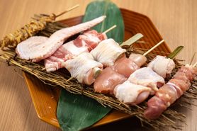 県産若鶏のこだわり8種セット(ねぎま、モモ、四つ身、ササミ、レバー、ハツ、手羽先、鶏団子)