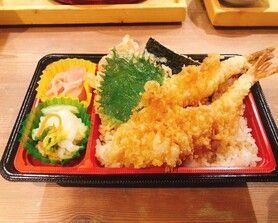 漁師の海老天重箱