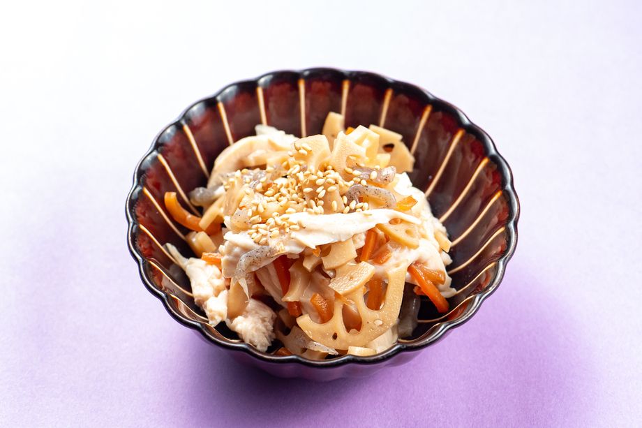 鶏胸肉のきんぴら和え