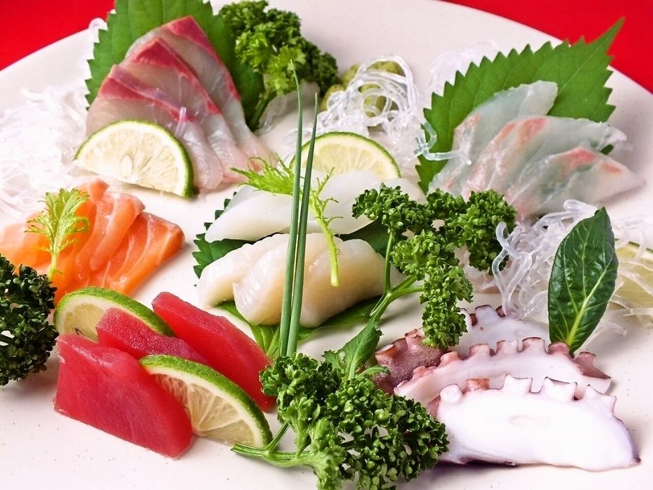 天草牛深直送！刺身の盛り合わせ（500円）