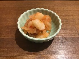 柚子香るエビキムチ　ほぼ辛くないです