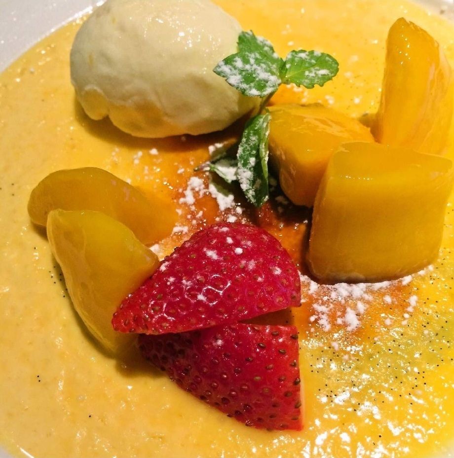 マンゴー・クリームブリュレ