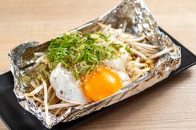 当店１番人気！！ もやしの巣ごもり