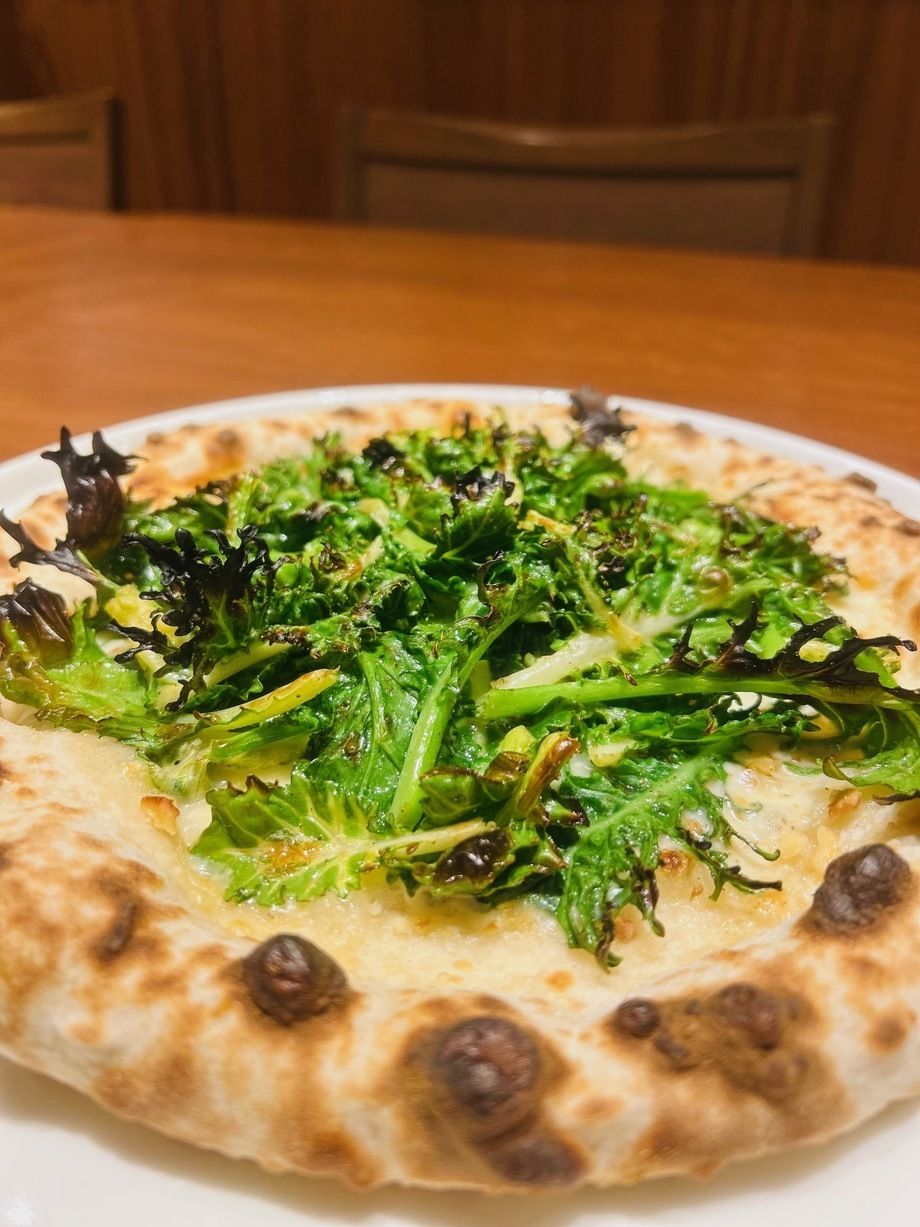 焦がしケールのヘルシーピッツア