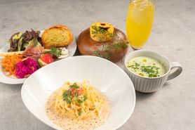 生パスタ専門店の明太クリームパスタ　コース