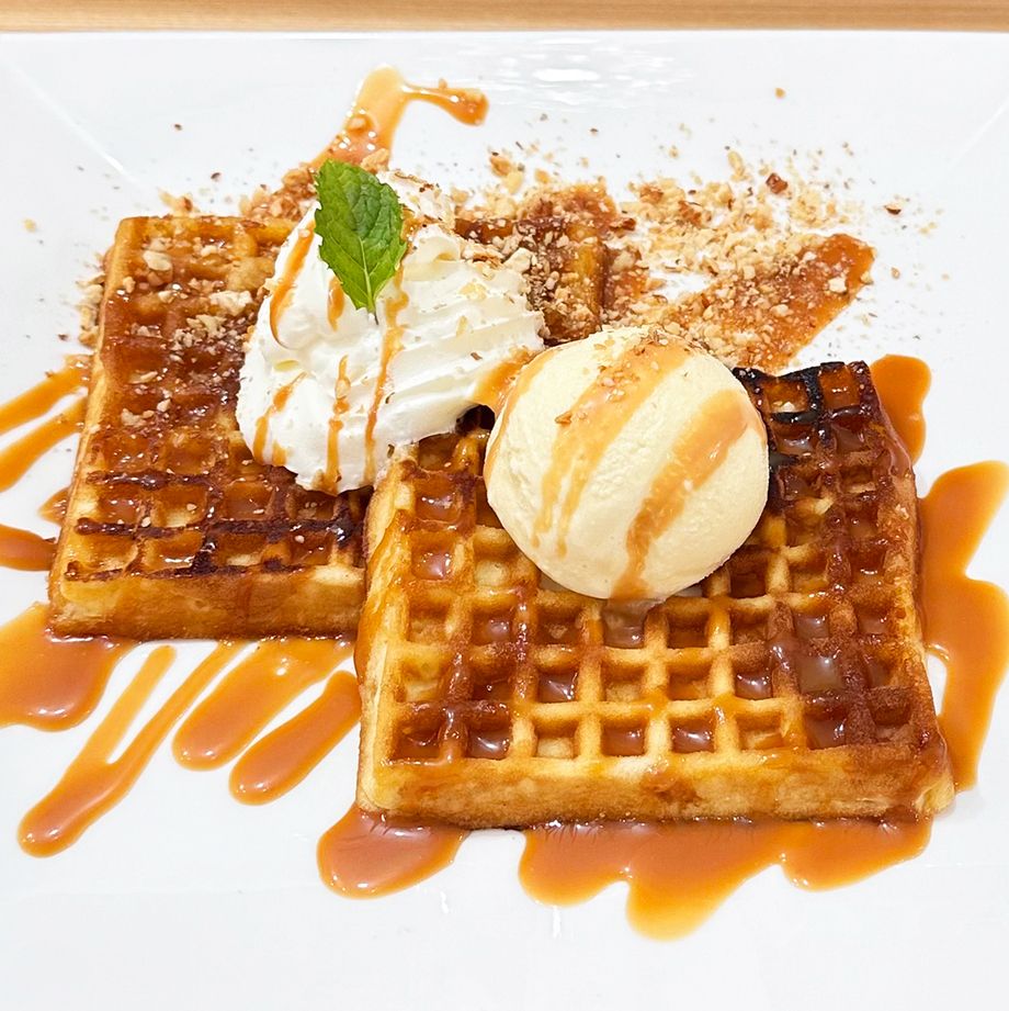 キャラメルワッフル