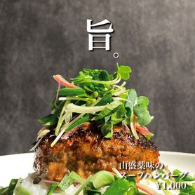 【⚠️数量限定】山盛薬味のスープハンバーグ（180g）