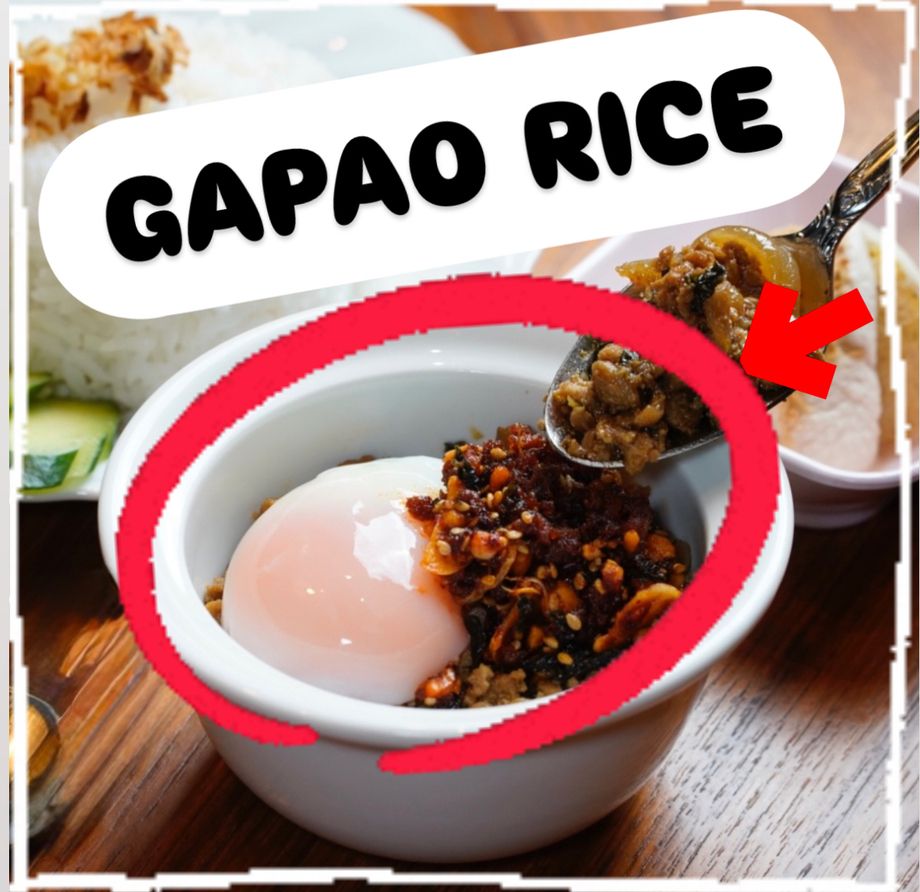 【単品】　ガパオライスの肉と卵