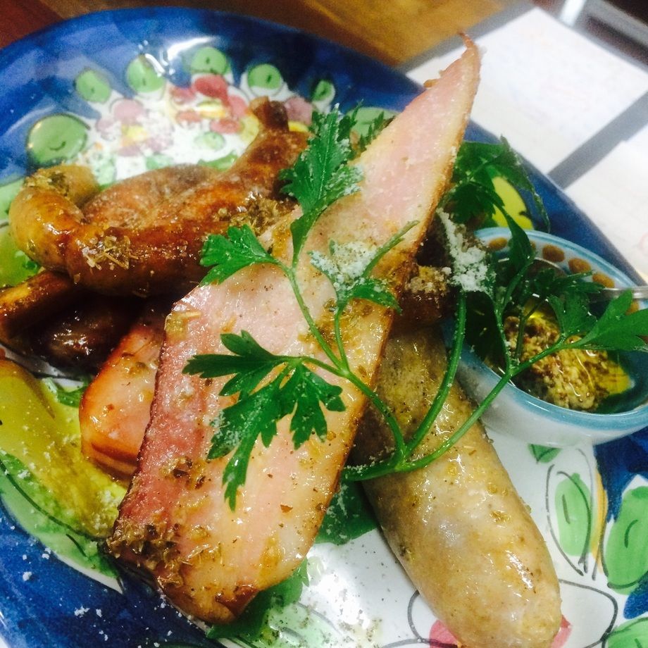 サルシッチャの盛り合わせ